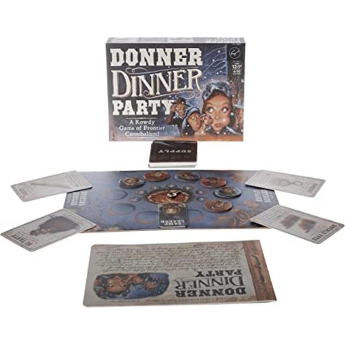 Juego de mesa de la crónica de libros Donner Dinner Party