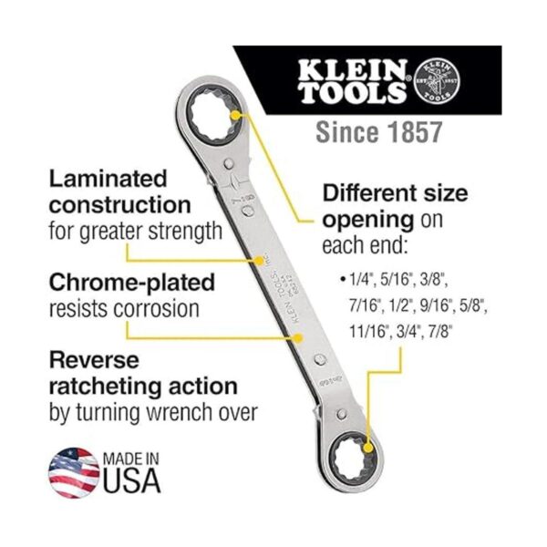 Klein Tools 68245 Juego de llaves de trinquete_2