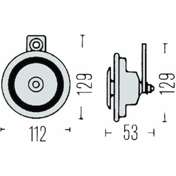 HELLA 002768082 Bocina tipo disco 12 V 116 db_2