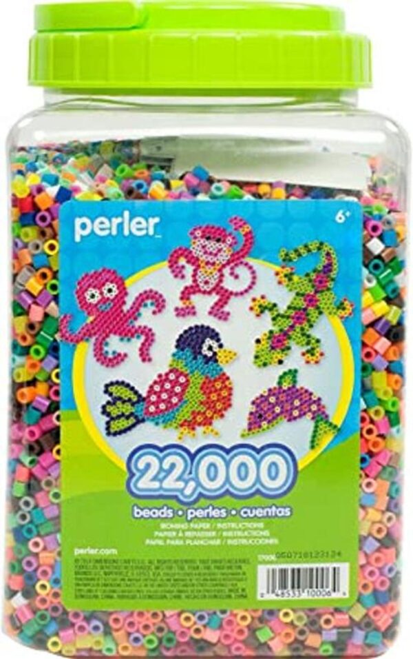 Jarra Perler de cuentas de colores multi mix 22.000 cuentas_1