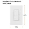 Lutron Maestro MAL3T251WH interruptor digital y_5