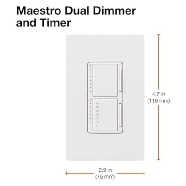 Lutron Maestro MAL3T251WH interruptor digital y_5