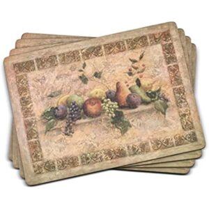 Pimpernel Juego de 4 manteles individuales de paleta toscana