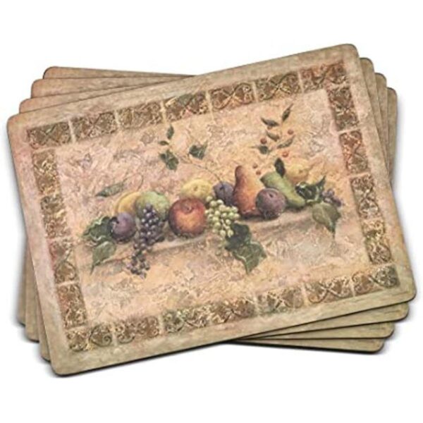 Pimpernel Juego de 4 manteles individuales de paleta toscana