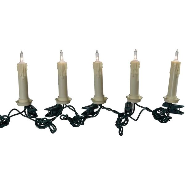 Juego de velas Kurt Adler eléctricas con pinzas 10_1