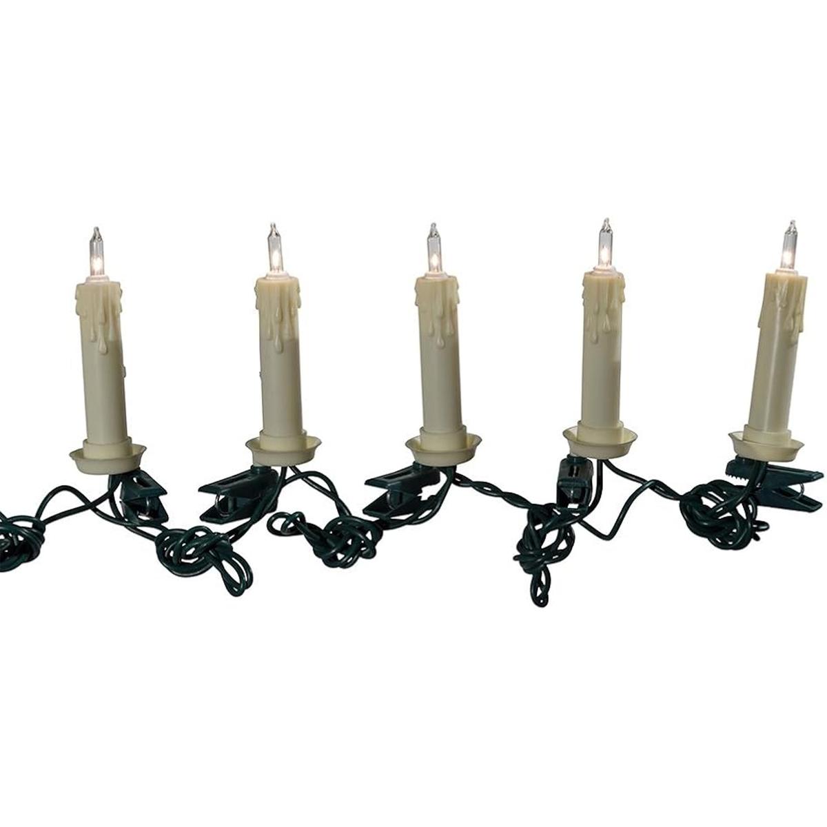 Juego de velas Kurt Adler eléctricas con pinzas 10