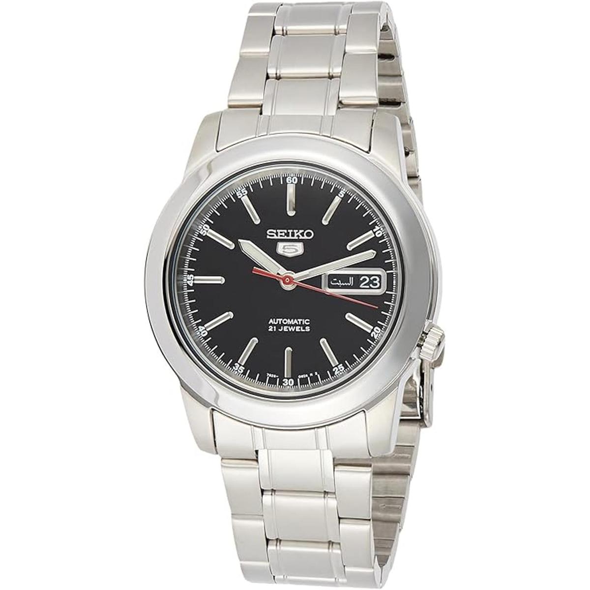 Seiko SNKE53K1S Reloj analógico de acero inoxidable con