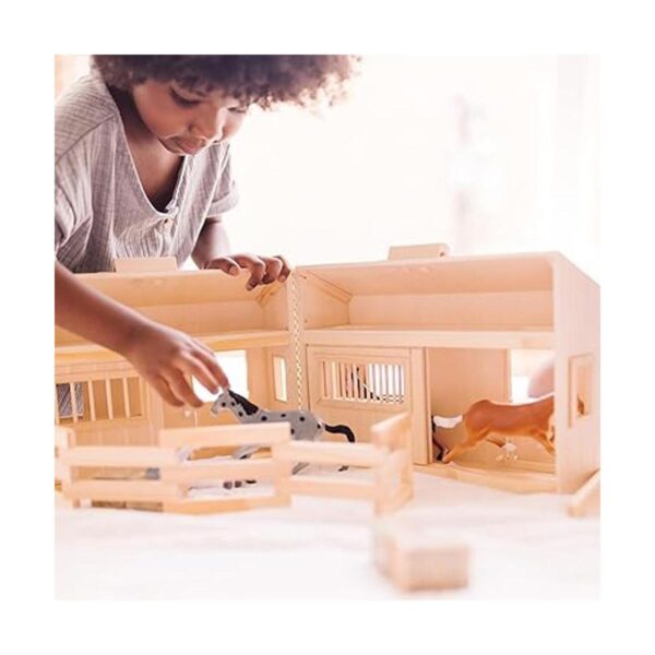 Melissa Doug Fold and Go Casa de muñecas estable de_2