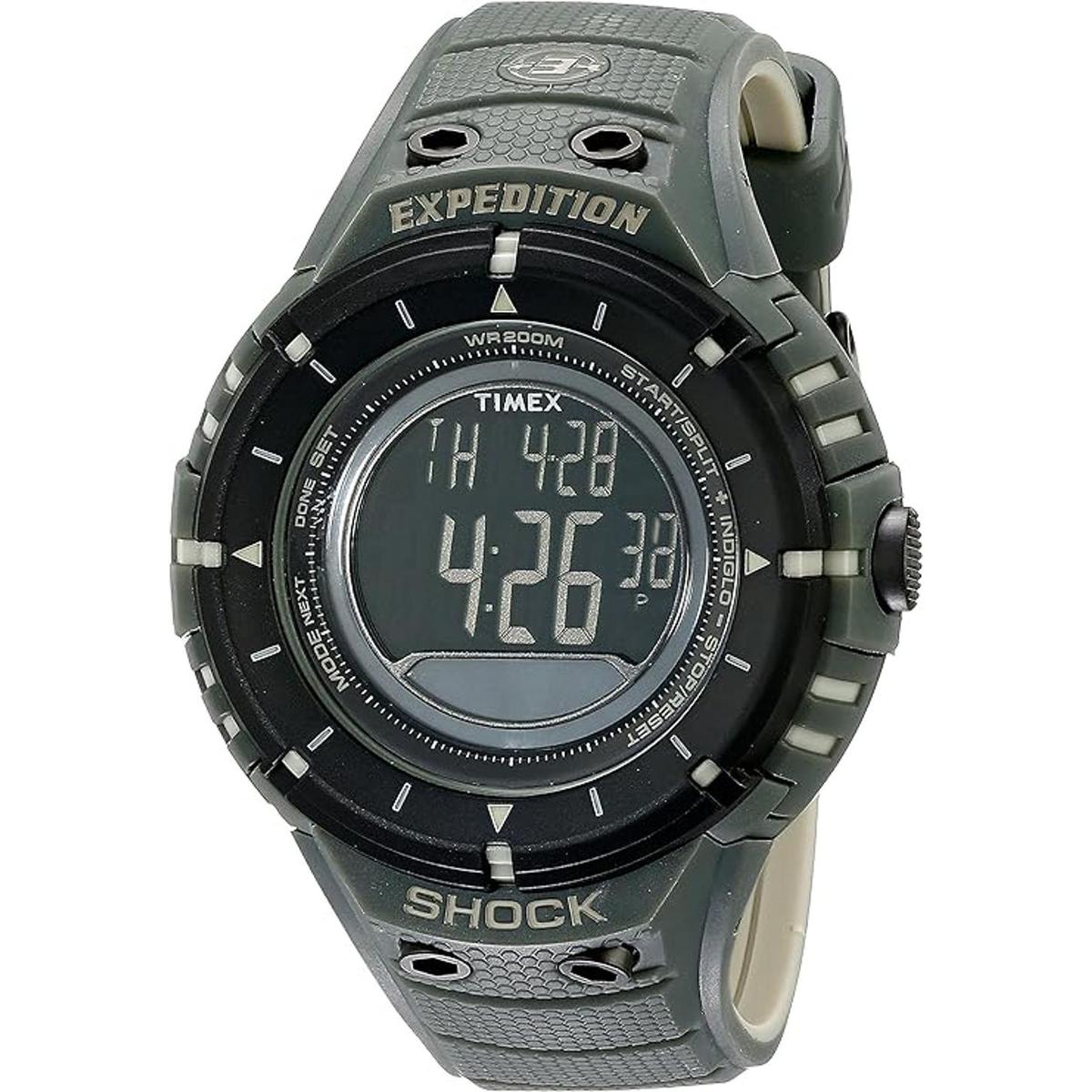Timex Expedition Shock reloj digital con brújula Oliva