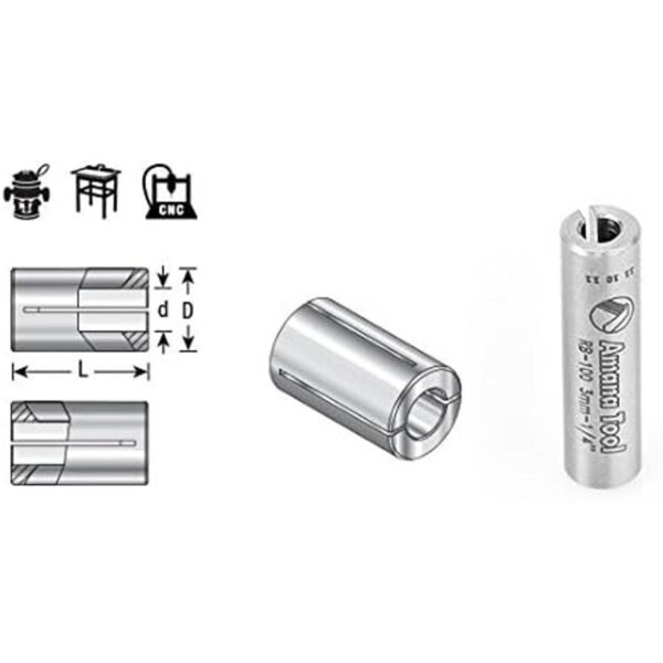 Amana Herramienta Rb102 alta precisión Acero Router Collet_2