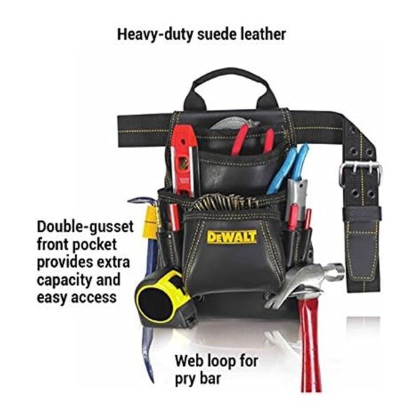 Bolsa para herramientas y clavos de carpintero DeWalt con_2
