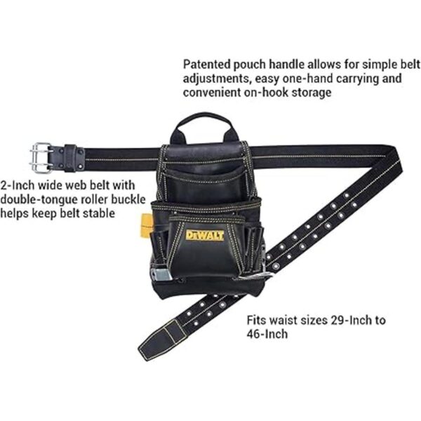 Bolsa para herramientas y clavos de carpintero DeWalt con_3