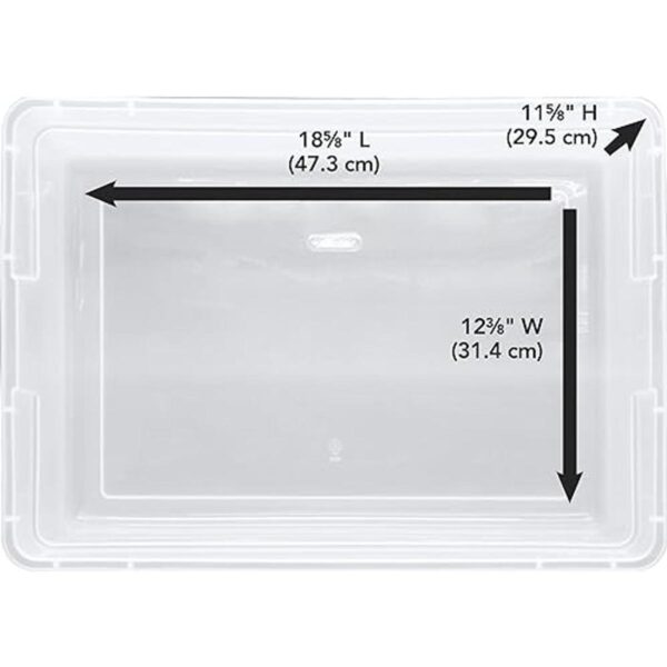 Sterilite 16598008 56 cuartos de galón Claro caja de_6