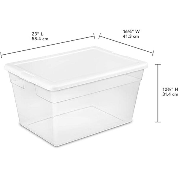 Sterilite 16598008 56 cuartos de galón Claro caja de_2