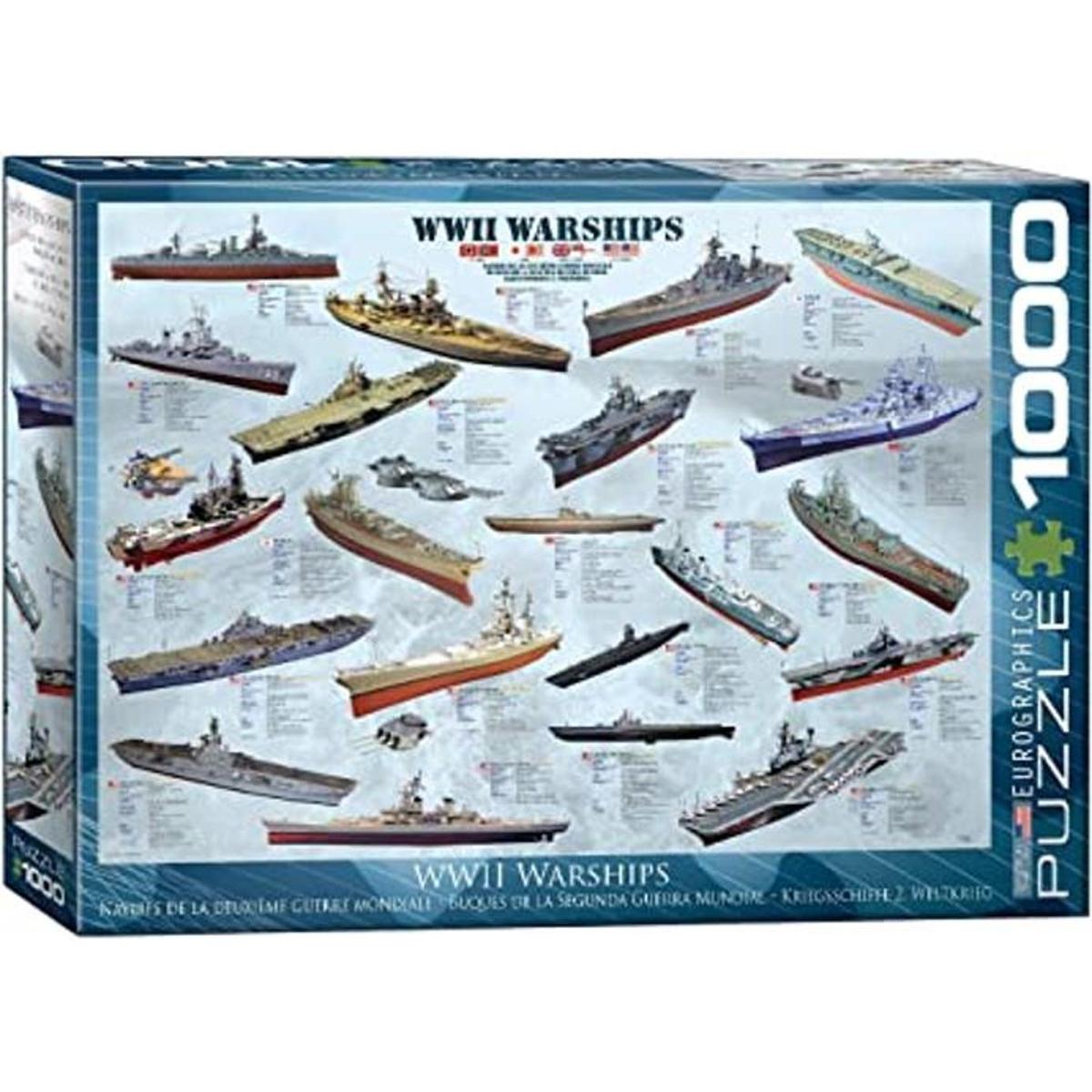 Eurographics WWII buques de guerra 1000 piece Puzzle