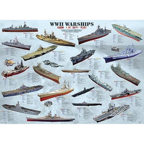 Eurographics WWII buques de guerra 1000 piece Puzzle_2