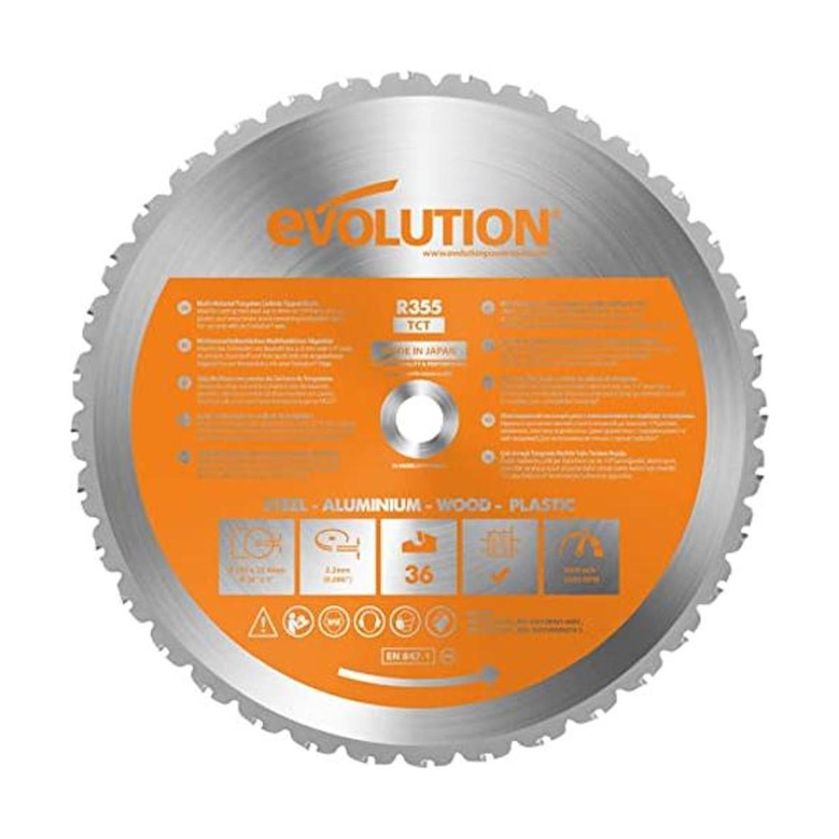 Evolution Power Tools hoja de corte multiuso para acero de