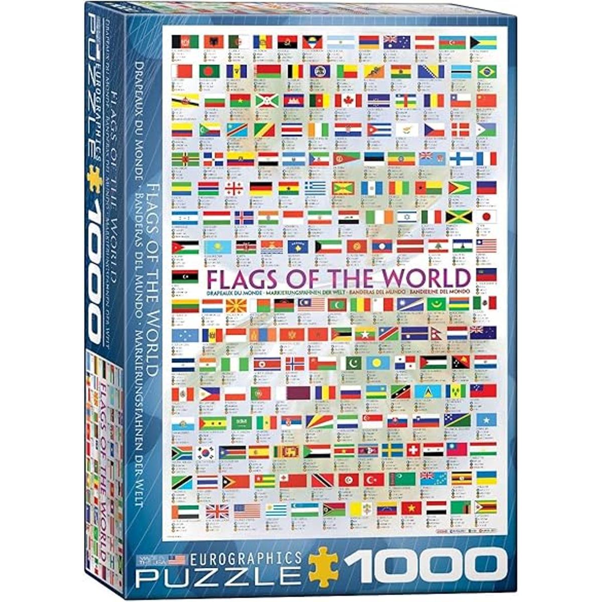 EuroGraphics Banderas del mundo Puzzle 1000 piezas