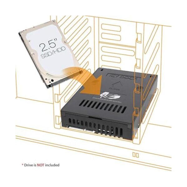 ICY DOCK Convertidor de disco duro y SSD SATA ligero de_2