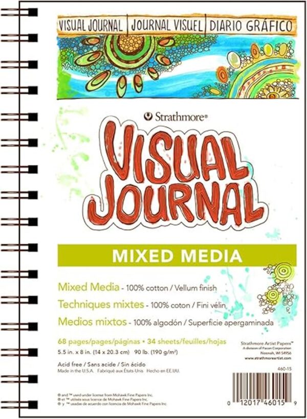 Strathmore Visual Journal Mixed Media Vellum 5.5 x 8_1