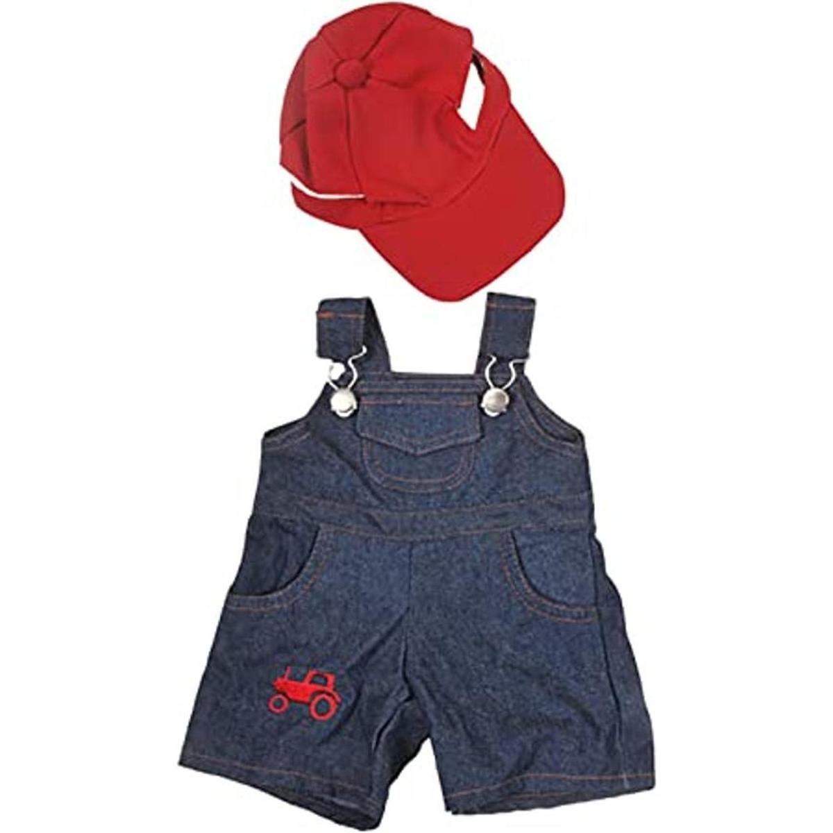 Traje de granjero con gorra ropa de oso de peluche que se