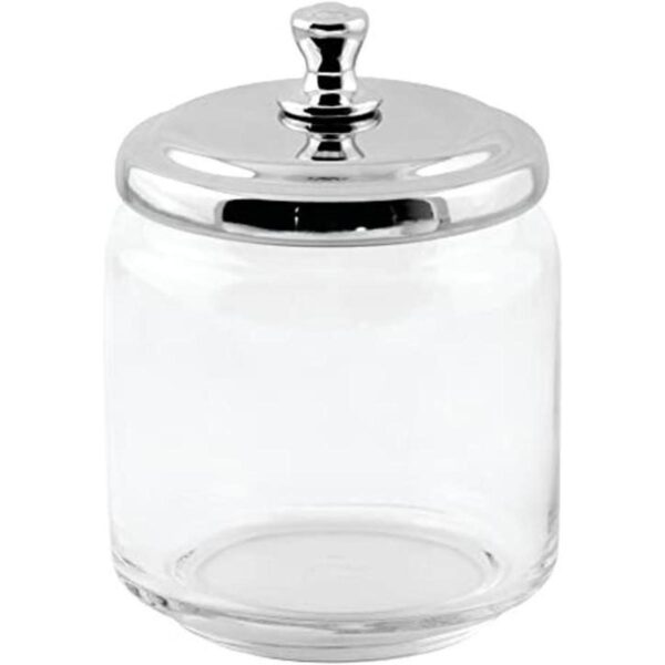 iDesign York Tarro de cristal para tocador de baño para_1
