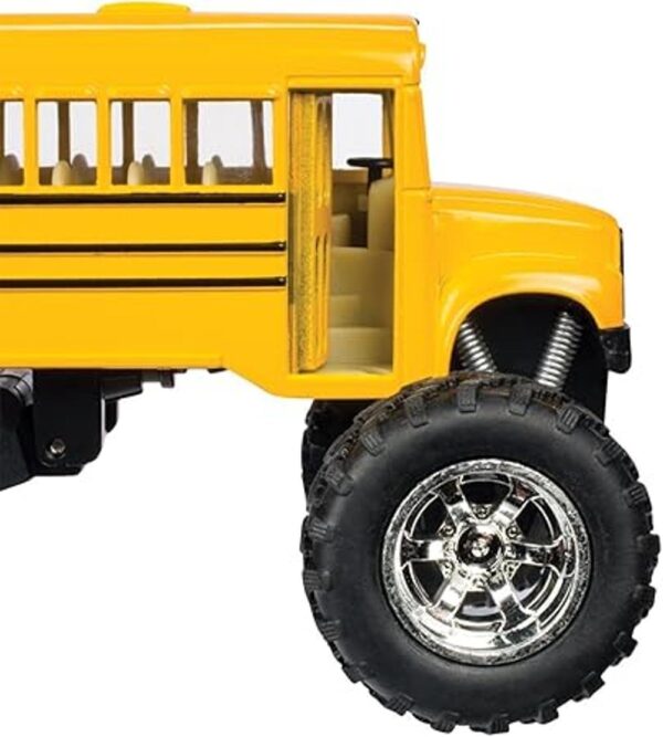 RI Novedad Diecast Metal Escuela Bus Big Wheel Monster_3