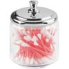 iDesign York Tarro de cristal para tocador de baño para_3