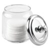 iDesign York Tarro de cristal para tocador de baño para_5