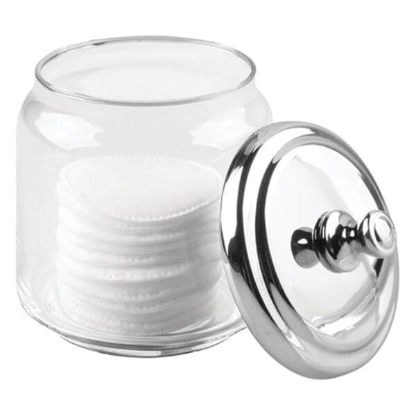 iDesign York Tarro de cristal para tocador de baño para_5