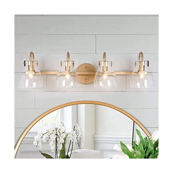 KSANA Lámparas de baño doradas modernas luces de tocador_1