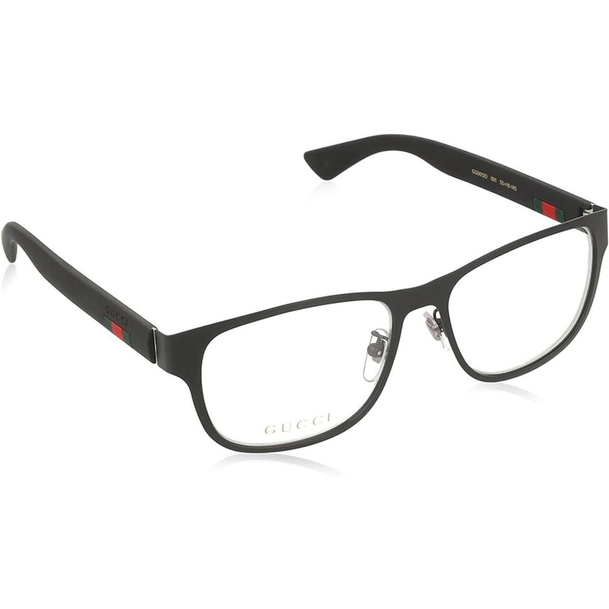 Gucci GG 0013O 001 Lentes cuadrados de metal negro de