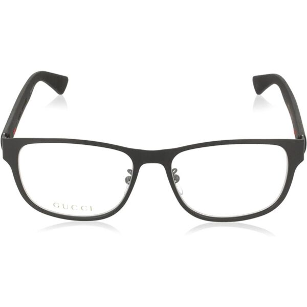 Gucci GG 0013O 001 Lentes cuadrados de metal negro de_2