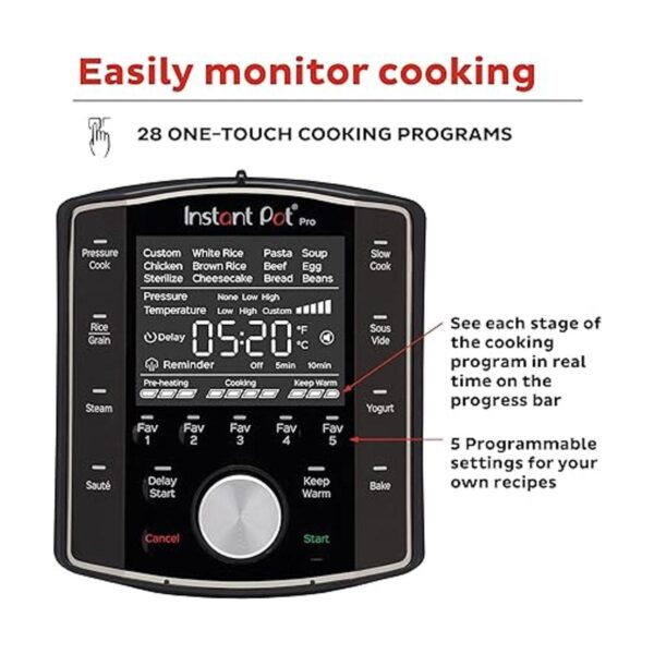 Instant Pot Pro olla eléctrica a presión 10 en 1 olla de_4