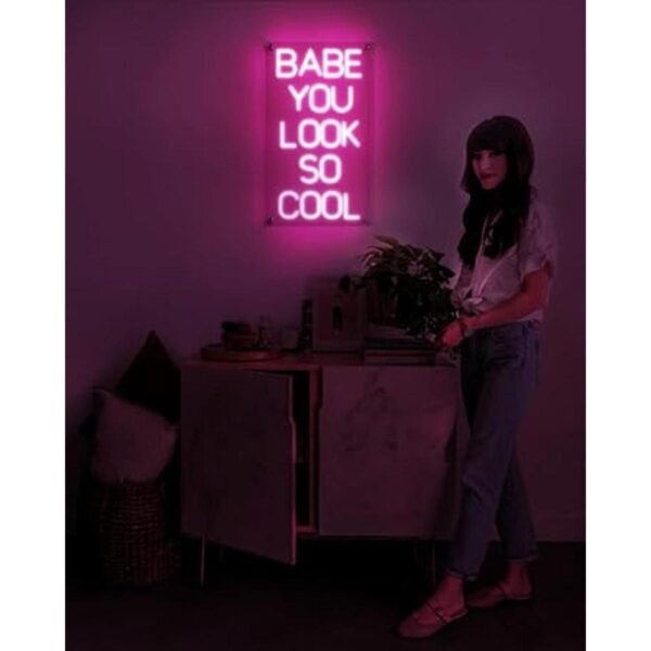 Ancient Neon Letrero de neón Babe You Look So Cool_4