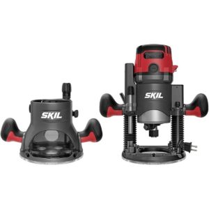SKIL Combo de enrutador de inmersión de 14 amperios y base