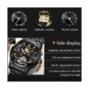 OLEVS Watches Men Self Winding Skeleton Watch for Men No_5