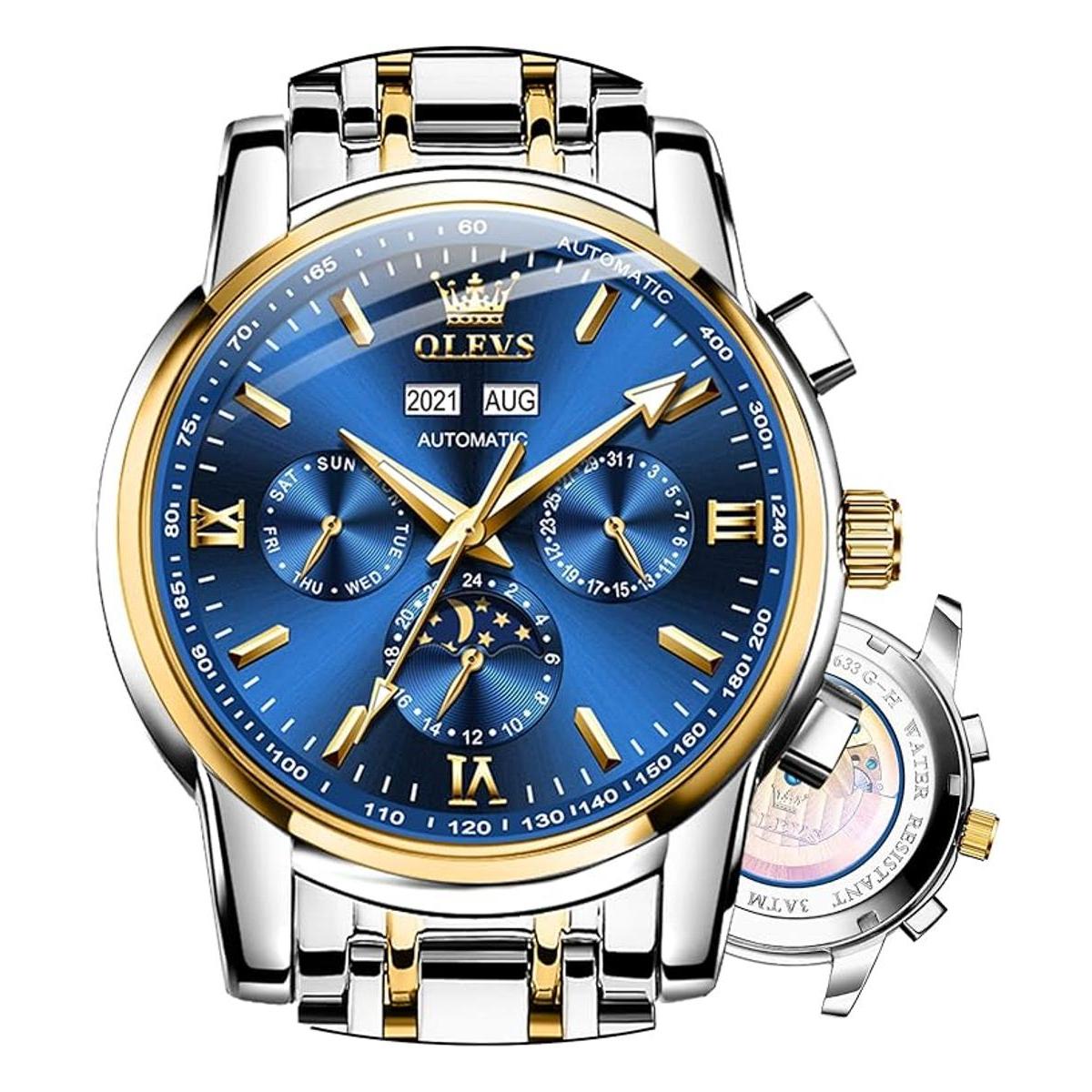 OLEVS Relojes mecánicos automáticos para hombres sin