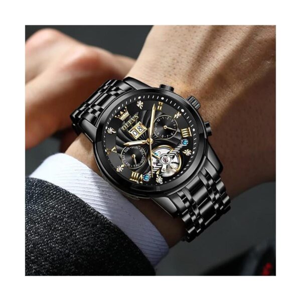 OLEVS Watches Men Self Winding Skeleton Watch for Men No_2