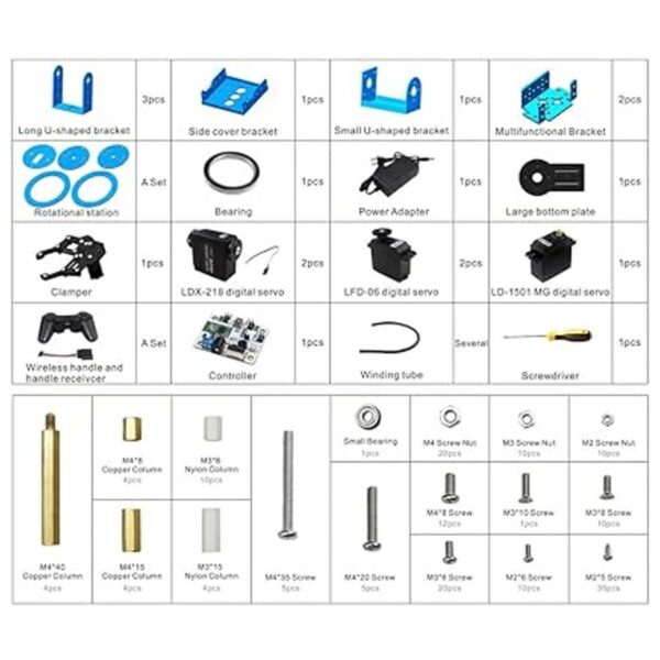 Kit de brazo robótico 6DOF brazo de robot de programación_2
