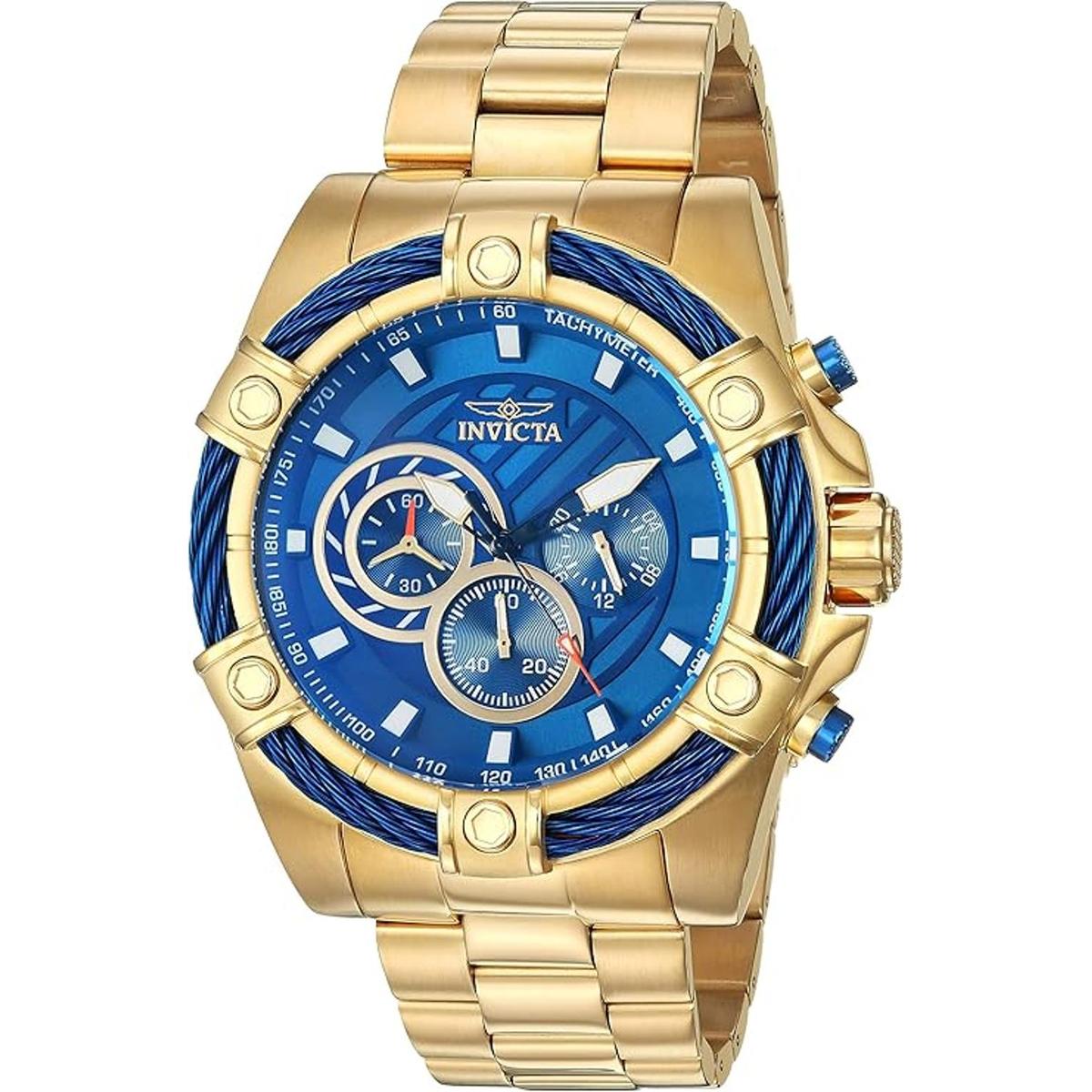Mens Bolt Quartz Chronograph 52mm Watch with