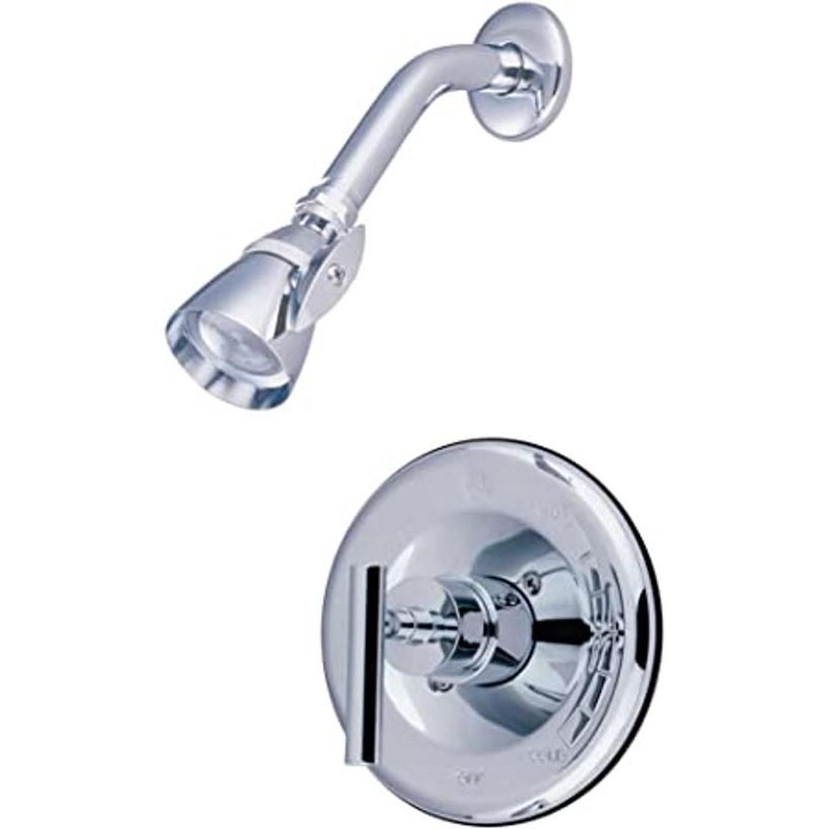 Mango simple de acabado llave de la ducha en cromo pulido