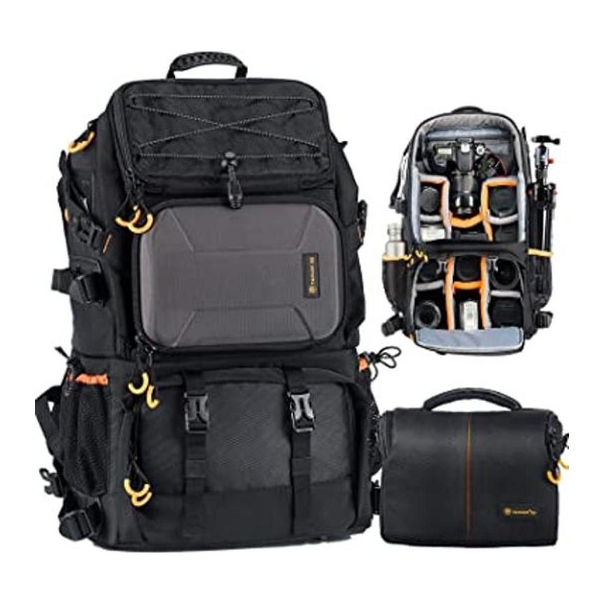 TARION Mochila de cámara Pro 2 bolsas en 1 grande con