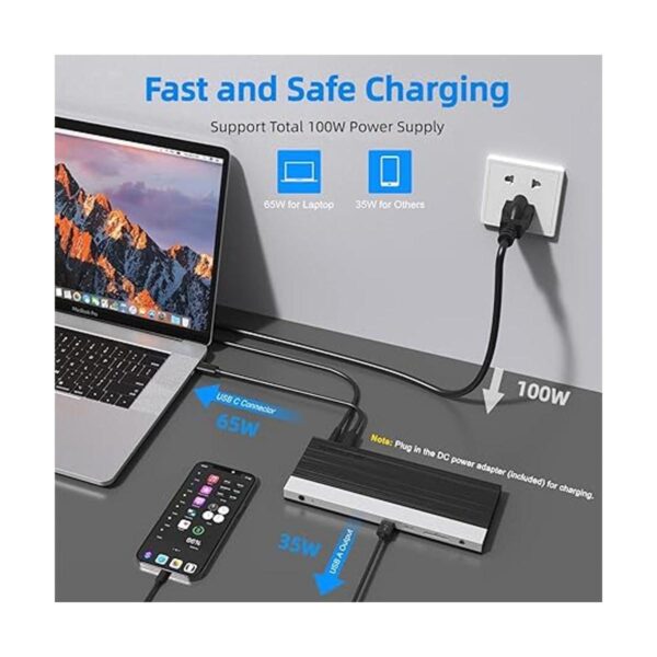 WAVLINK Estación de acoplamiento USB C 4K pantalla triple_3
