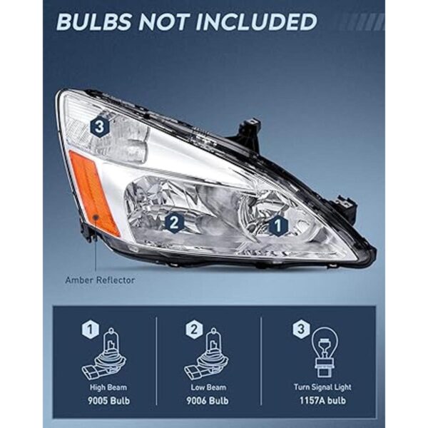Nilight Conjunto de faros delanteros para 2003 2004 2005_2