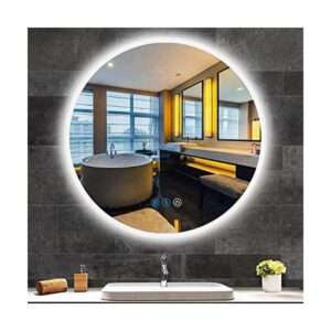 DIDIDADA Espejo LED redondo para tocador de baño con luces_1