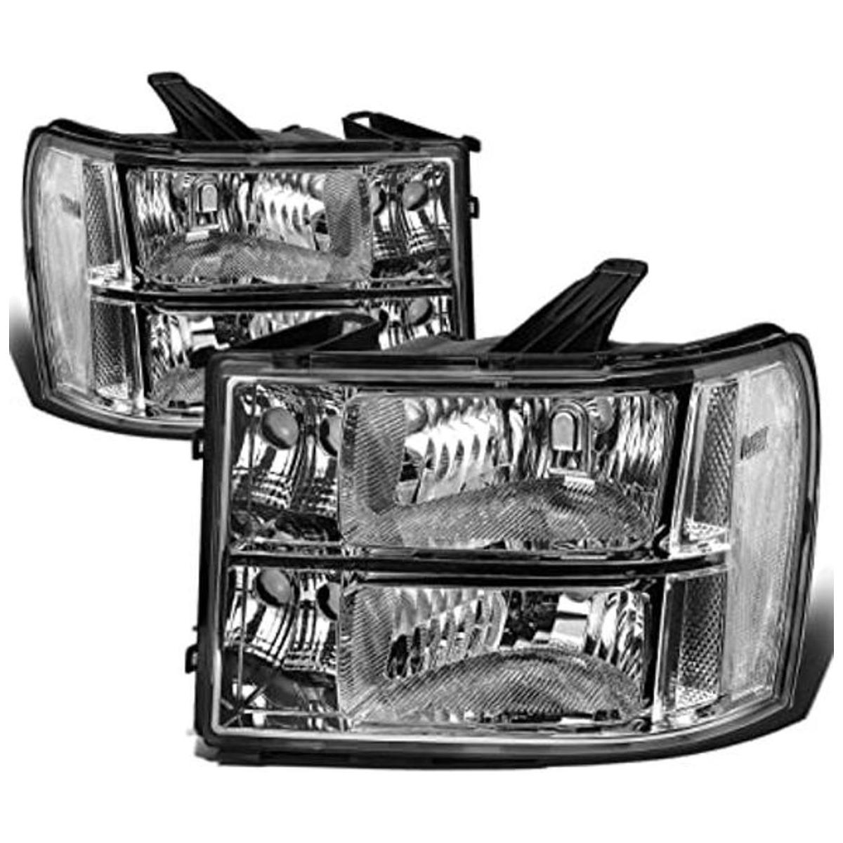 DNA Motoring HLOHGMCSIE07CHCL1 Faros de repuesto cromados