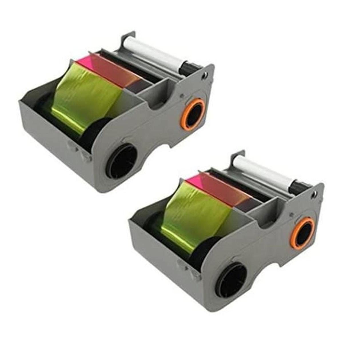 Fargo 45010 YMCKOK Color Lazos 2 Pack Bundle