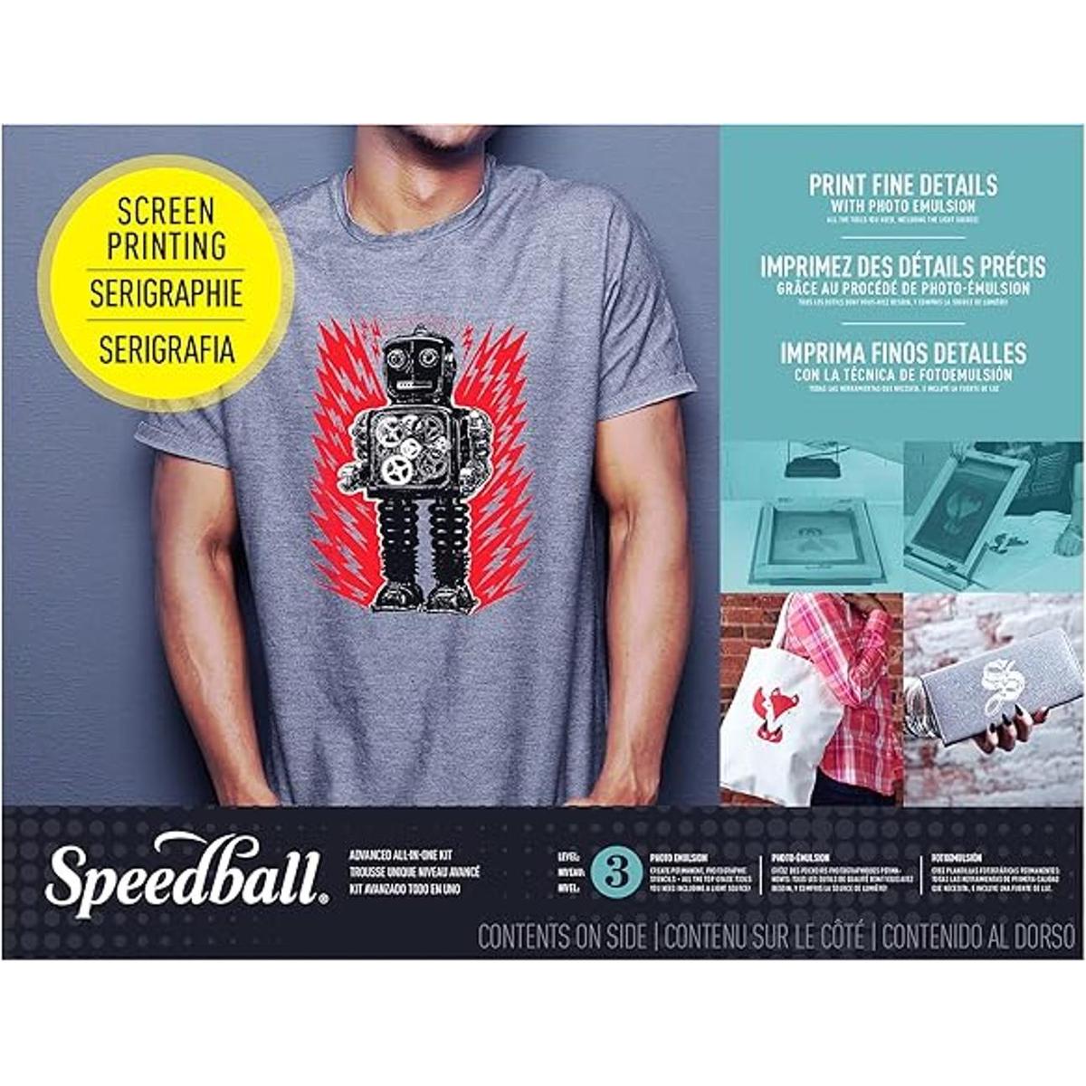 Speedball Kit avanzado de serigrafía todo en uno incluye