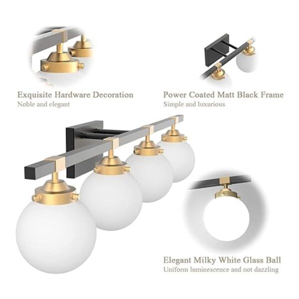 Tipace 4 luces modernas de mediados de siglo para cuarto_3